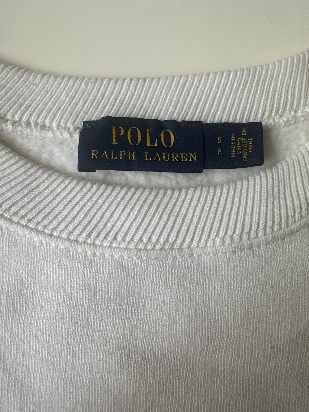Ralph Lauren White Polo Bear Crewneck Sweatshirt - Picture 7 of 9